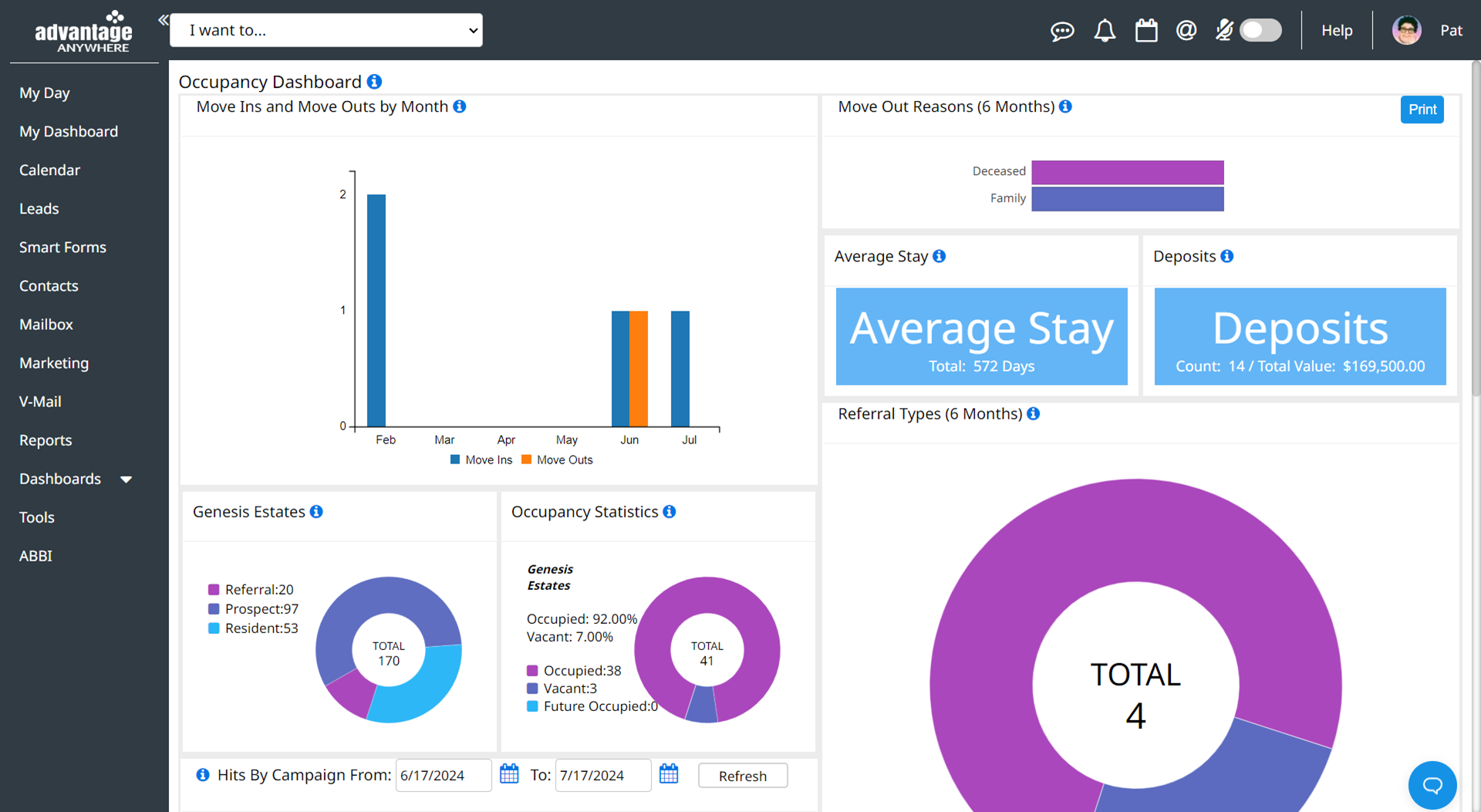 screenshot of Advantage Anywhere